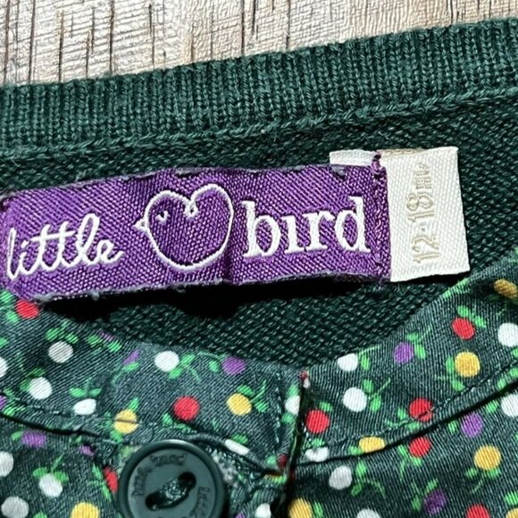 Little Bird By Jools Green Floral Cardigan 12-18 - Picture 3 of 7